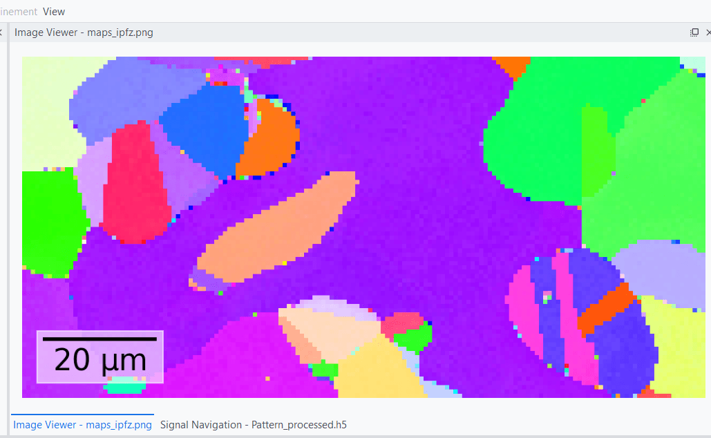 EBSP INDEXER IPF map HI