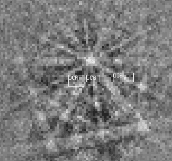 RGB ROIs positions and sizes