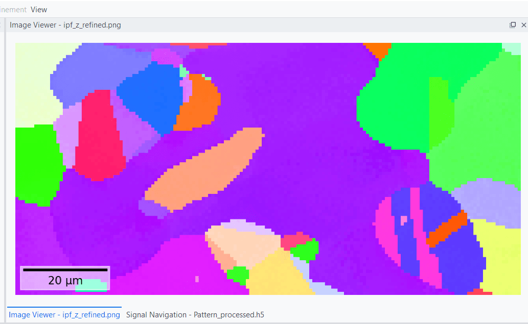 EBSP INDEXER IPF map DI